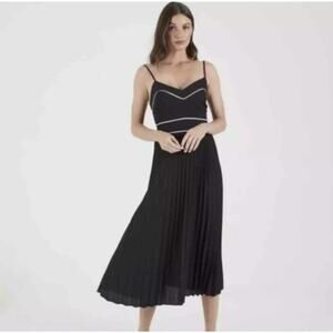 Cooper ST. Zuri Pleated Dress Black Women’s Size 4 NWT